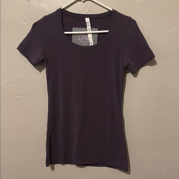 lululemon athletica Tops - lululemon athletica Dark Purple Short Sleeve Fitted Tee 4